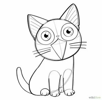 Срисовки нарисовать котика