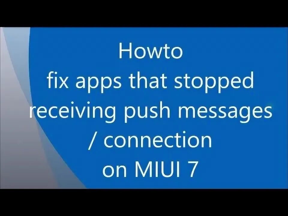 Push fix. Push fix