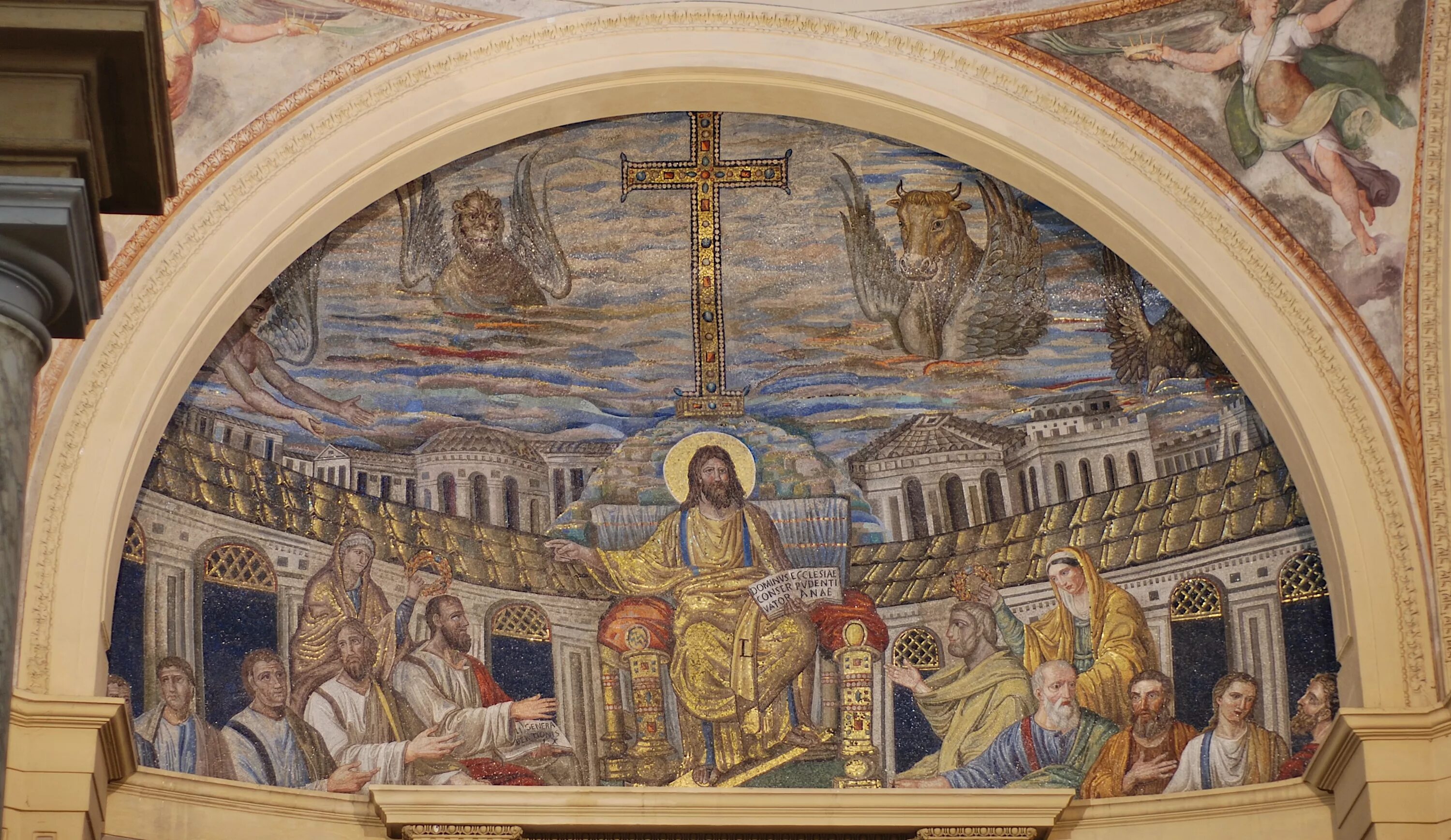 Искусство св. Мозаика апсиды церкви Санта Пуденциана в Риме. Церковь Санта Пуденциана в Риме. Санта Пуденциана мозаики. Базилика Санта Пуденциана.