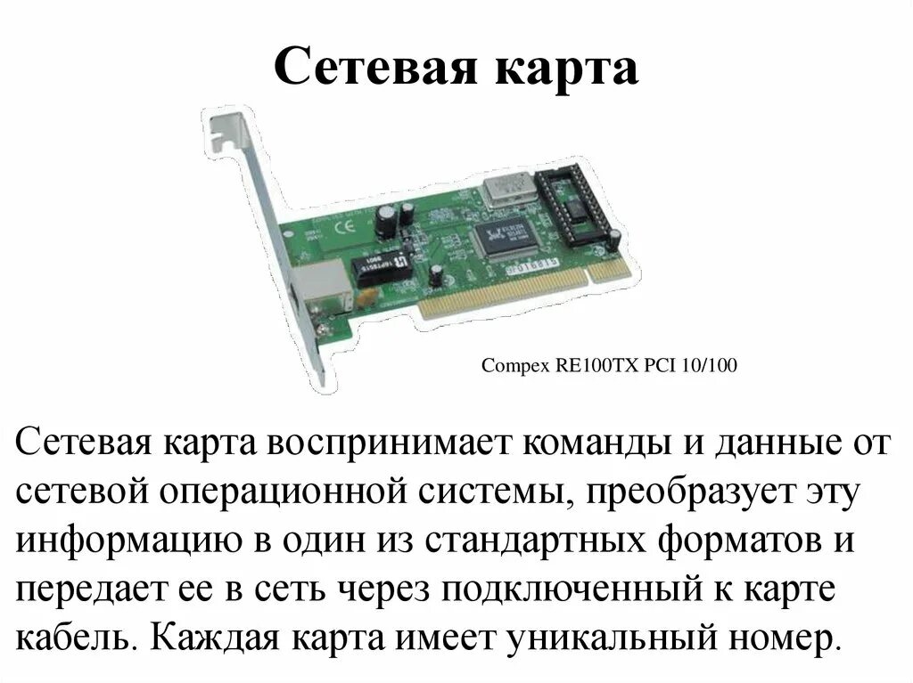 Сетевая карта Compex re100tx/Wol. Сетевая карта разъем PCI-E. Сетевая карта 100 Гбит. Схема сетевой карты. Типы сетевой карты