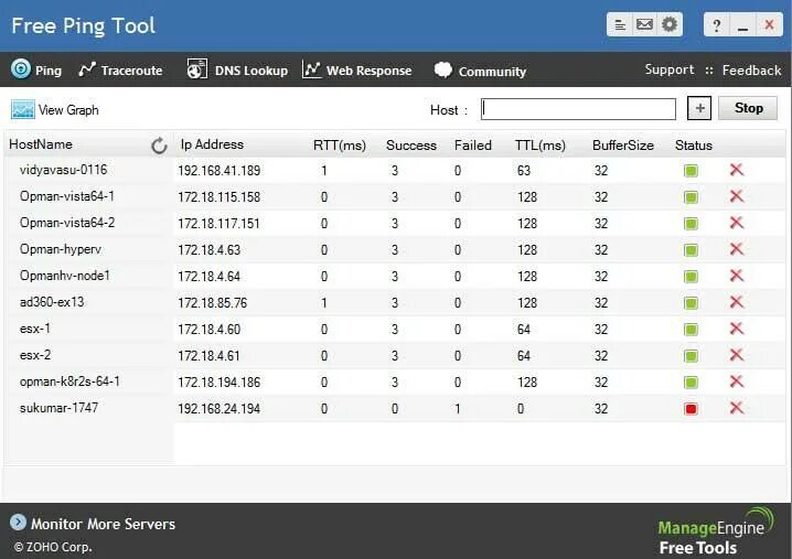 Ping host. MANAGEENGINE бесплатный инструмент Ping и traceroute. Пинг. Тест пинга программа.