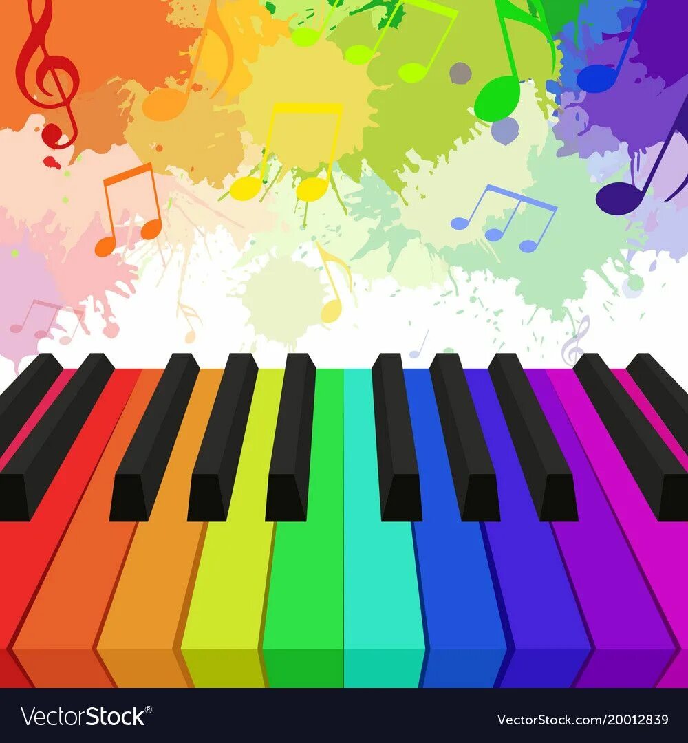 Музыка цвет дети. Цветная клавиатура фортепиано. Цветные клавиши пианино. Разноцветные клавиши пианино. Разноцветное пианино.