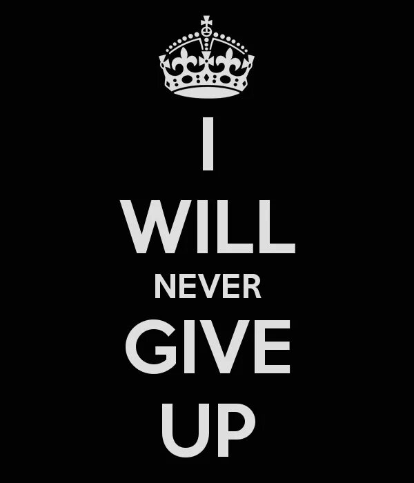 He will not give. Never give up. I will never give up. Never never never give up. I will never give up обои.