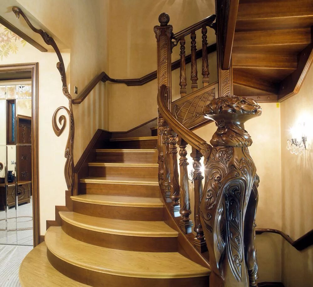 Лестницы в стиле Модерн ар нуво. Красивые деревянные лестницы. Лестница дерево. Лестница в стиле Модерн.