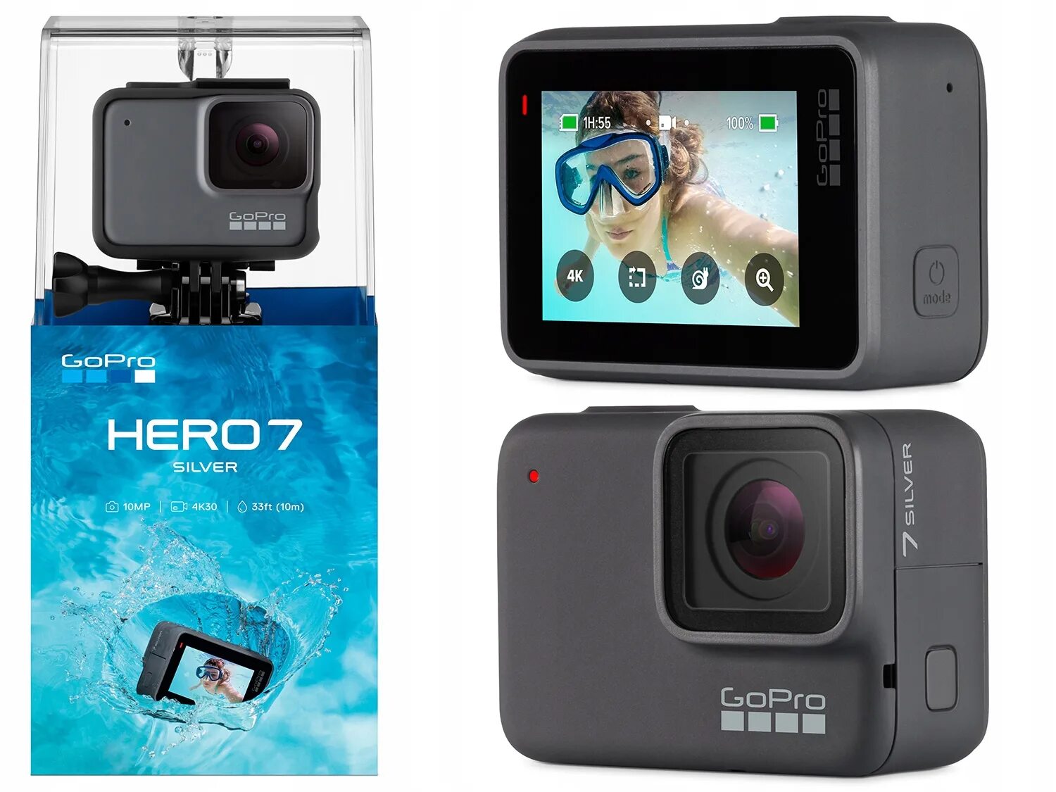 Камера GOPRO Hero 7. GOPRO Hero 7 Silver. GOPRO Hero 7 (CHDHC-601). Камеру• -GOPRO Hero 7 Silver.