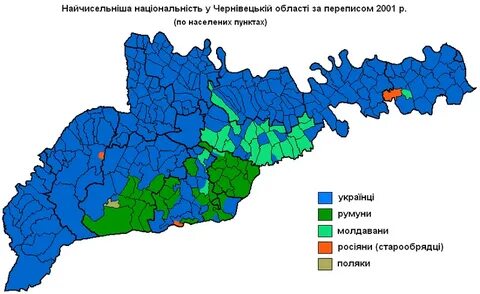 Черновицкая область на карте