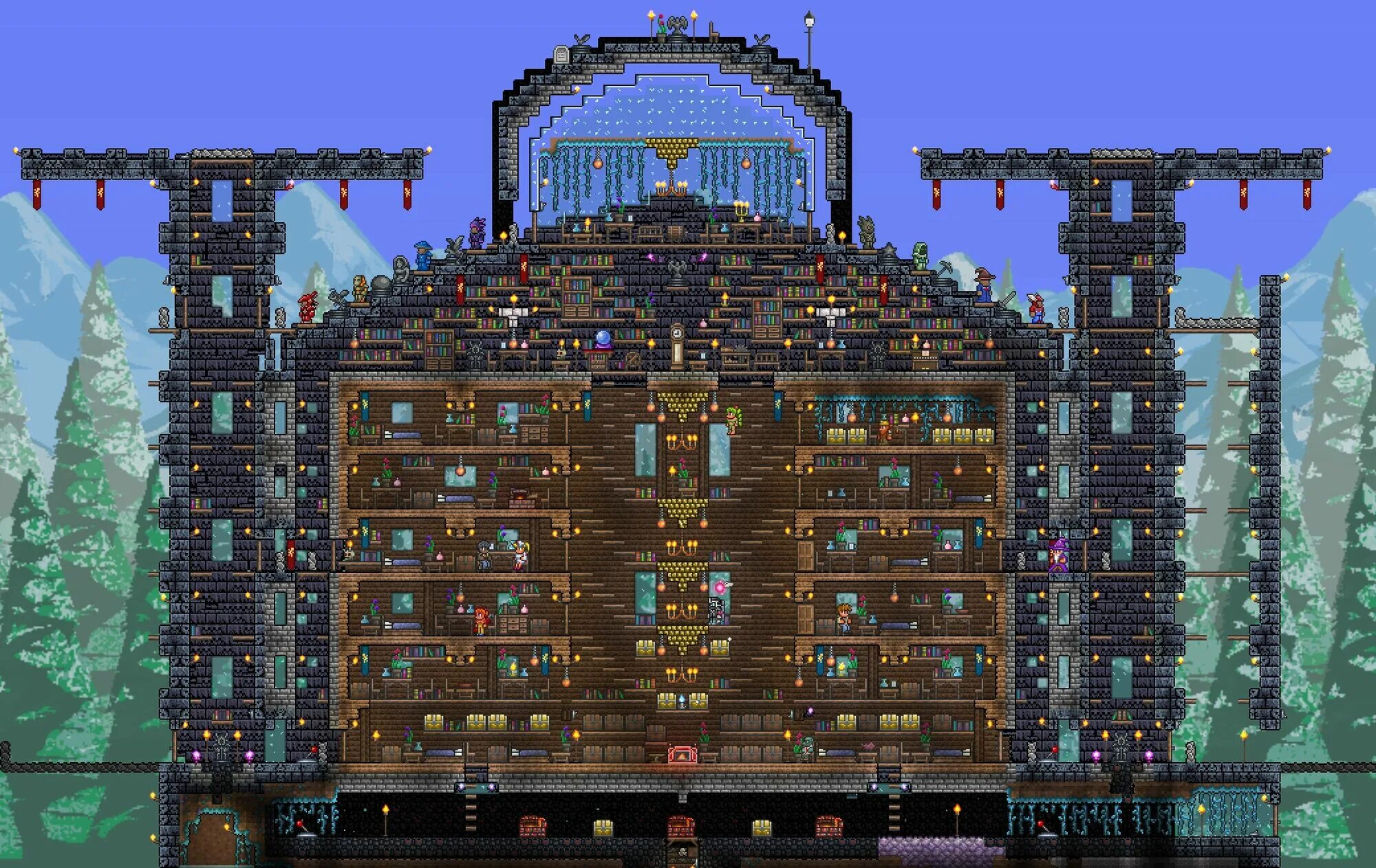 Нубик в террарии. Terraria. Игра Terraria. Магисвет Terraria. Terraria Скриншоты.