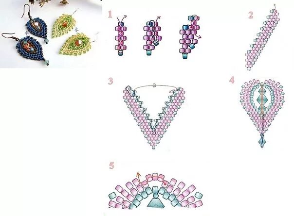 Fotos de Бисероплетение "М.К." Seed bead tutorial, Beading patterns, Bead work