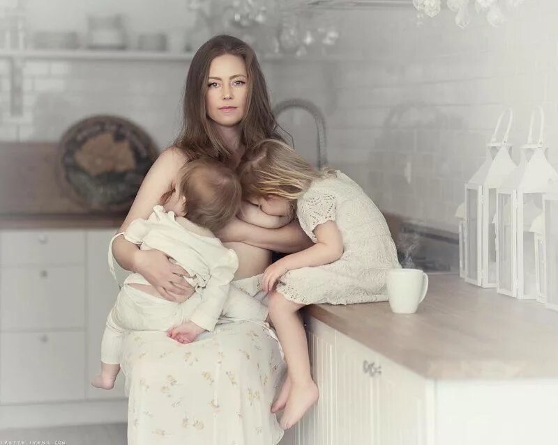 Русская мамаша с дочкой