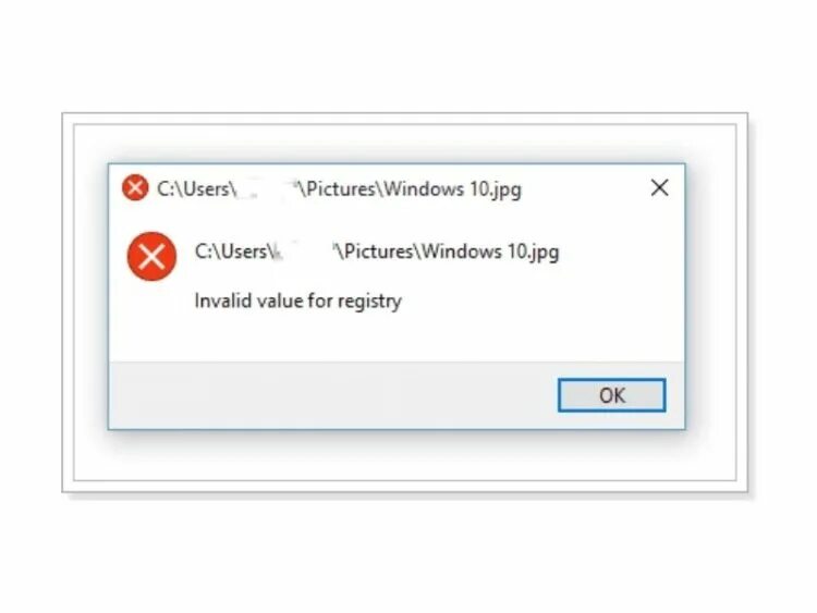 Invalid value