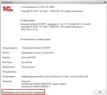 Информация о программе c