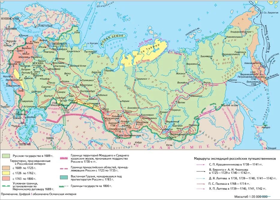 На какие территории распространялось крепостное право. Карта Российской империи.