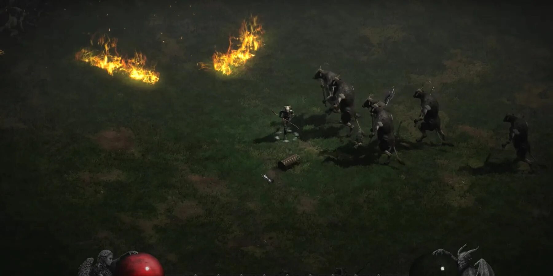 Уровень с коровами в diablo 2. Диабло 2 коровы. Diablo коровий уровень. Коровий король diablo 2. Diablo коровий уровень.