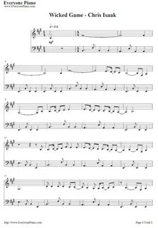 Wicked game аккорды