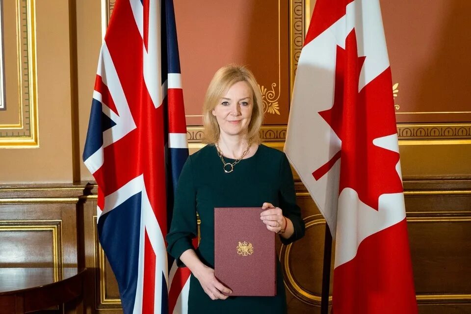 Uk ca. Канада charge Associations. Liz Truss Britain Official. Uk Canada. Negotiations, reaching Agreements.