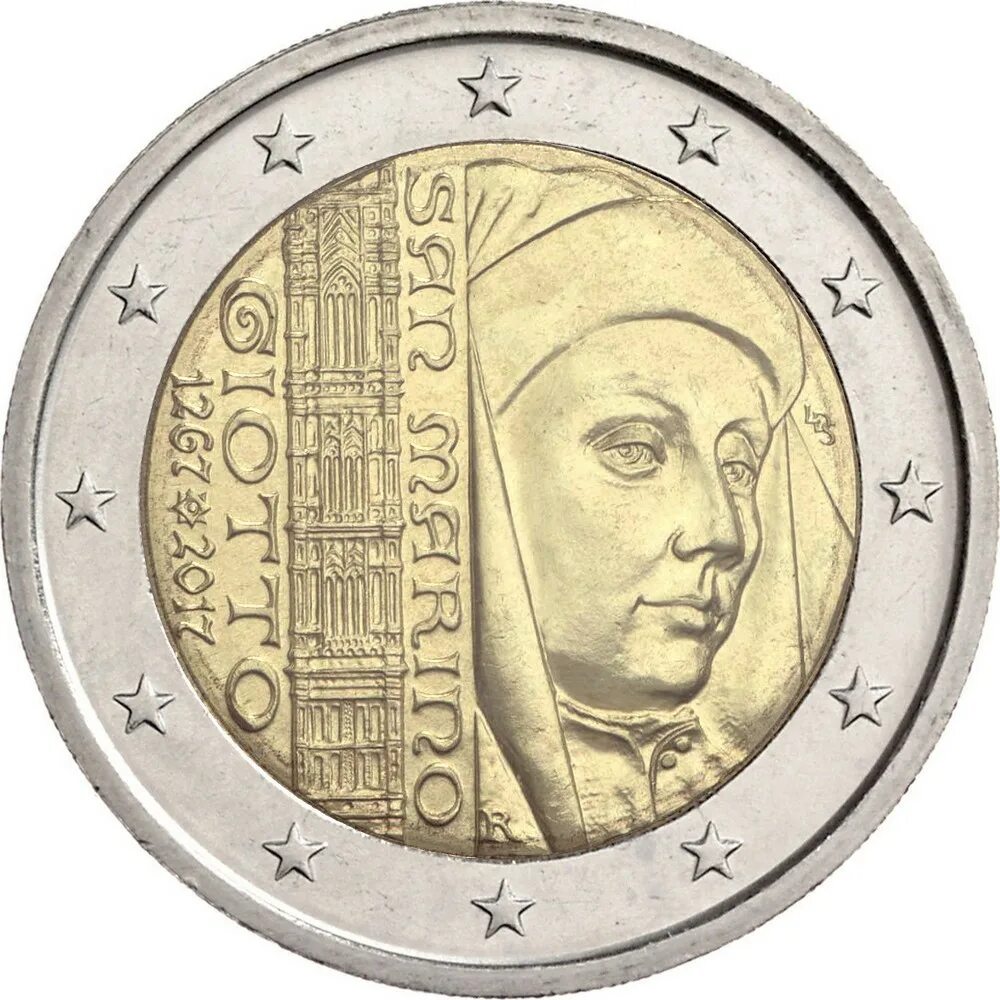 Монета 2 евро сан марино. 2 евро монета 2022г. Монеты евро сан-марино. Монета 2 евро giotto сан марино 2017. 2 евро сан-марино 2008.