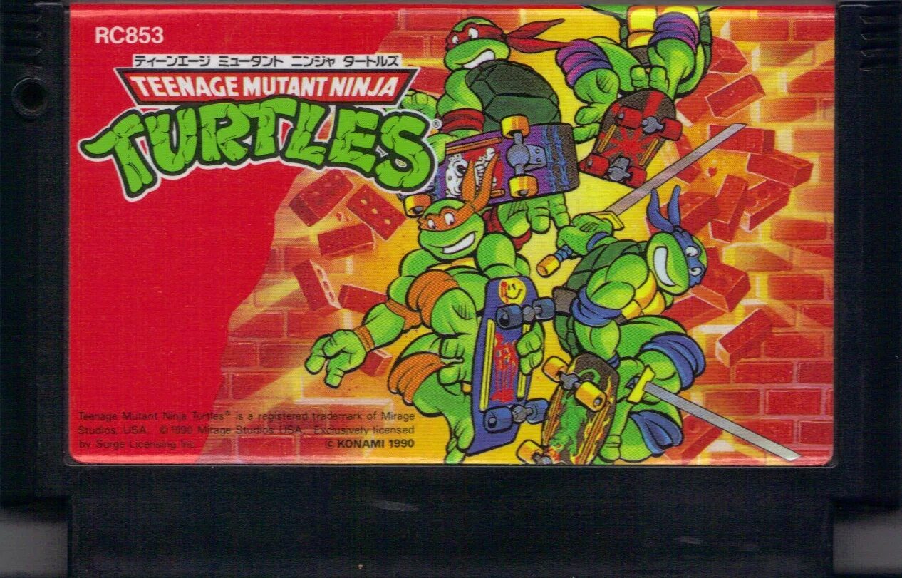 Teenage mutant ninja turtles nes video game. Картридж teenage mutant ninja turtles famicom. черепашки ниндзя 2 nes. картридж денди черепашки ниндзя 2. teenage turtles ii nes обложка.