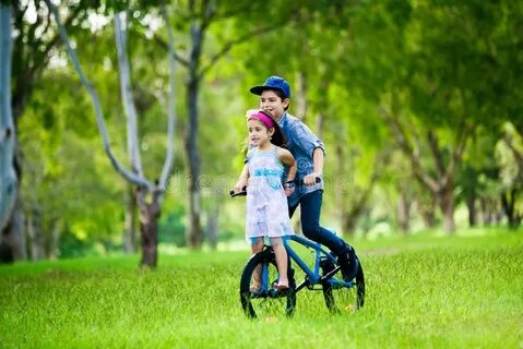 My sister rides a bike