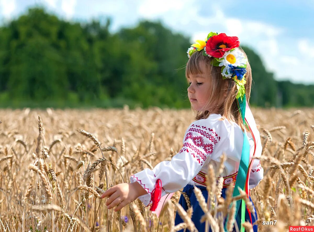 Украинка в поле. Дети Украины. Родина Украина. Родина на украинском.