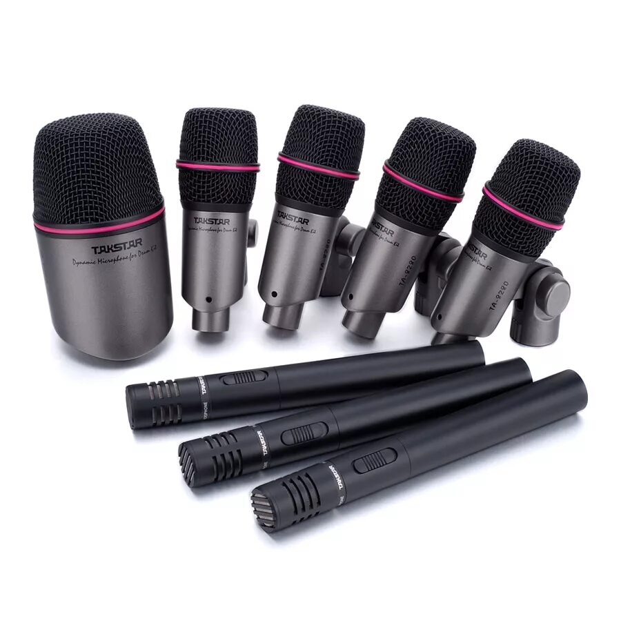Микрофоны для барабанов. Микрофон takstar комплект. takstar microphone for kick drums. микрофоны для барабанов tuga или takstar. takstar condensator microphone for kick grum.