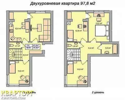 Двухуровневые квартиры планировка