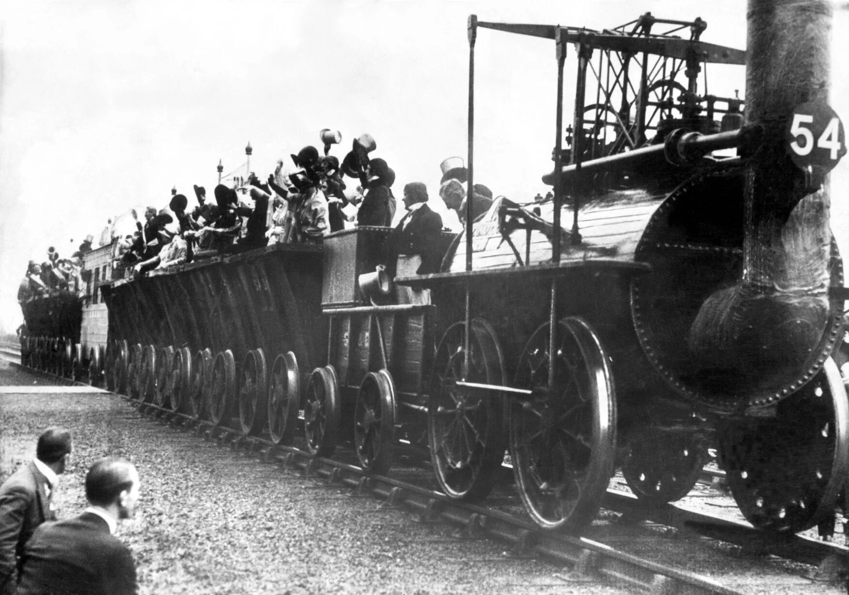The first public railway was