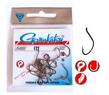 Крючки gamakatsu размеры