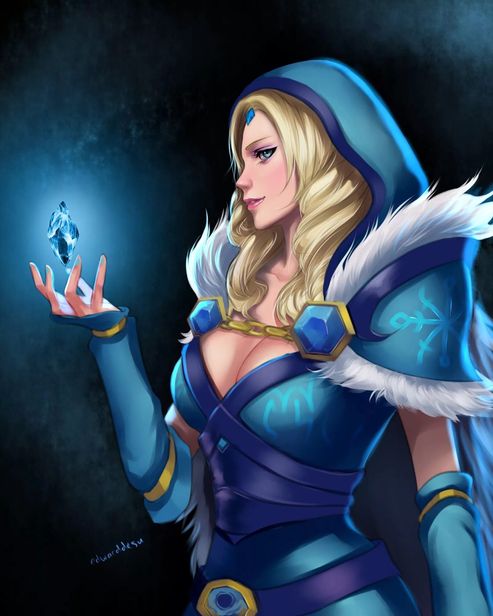 Crystal Maiden Dota 2. Кристал мейден дота 2 аркана. Кристал мейден дота арт.