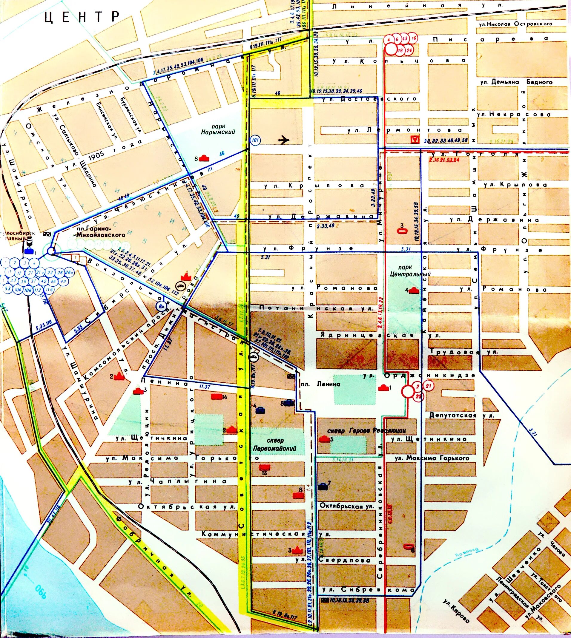 Центральный район Новосибирск карта. Карта Новосибирска 1970 года. Карта центрального района города Новосибирска. Центр Новосибирска на карте.