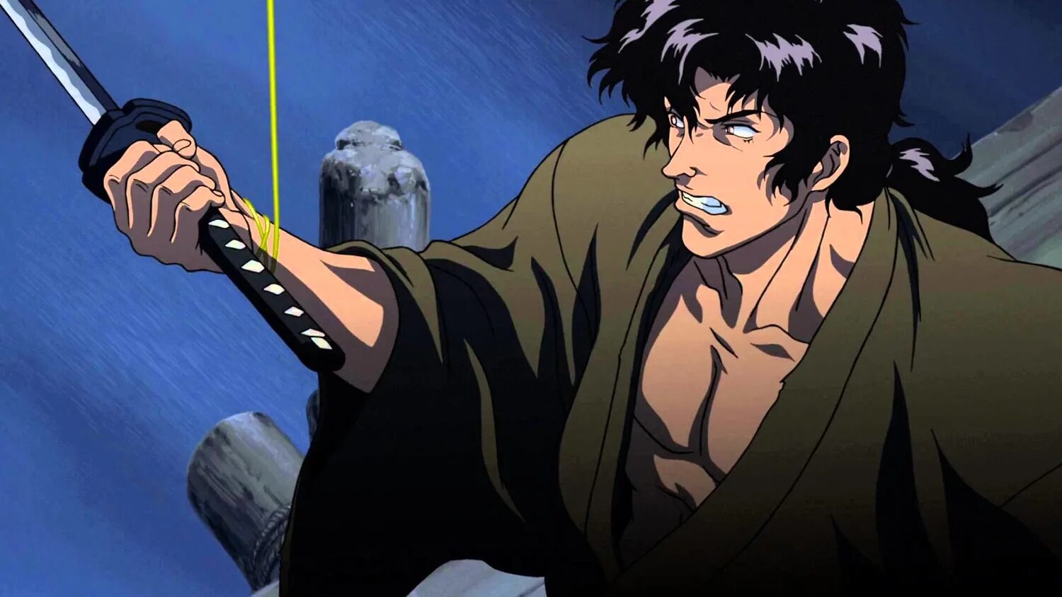 Ниндзя камут. Дзюбэй кибагами. Манускрипт ниндзя Ninja Scroll 1993. Дзюбей Манускрипт ниндзя.