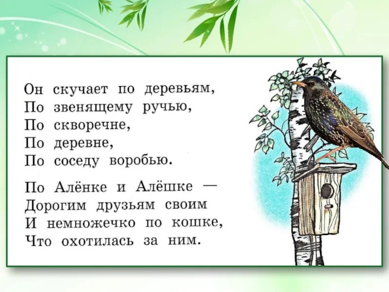 Уступи мне скворец уголок заболоцкий анализ. Г Ладонщиков скворец на чужбине. Стихотворение про скворца. Стихотворение скворец на чужбине. Стишок про скворца.