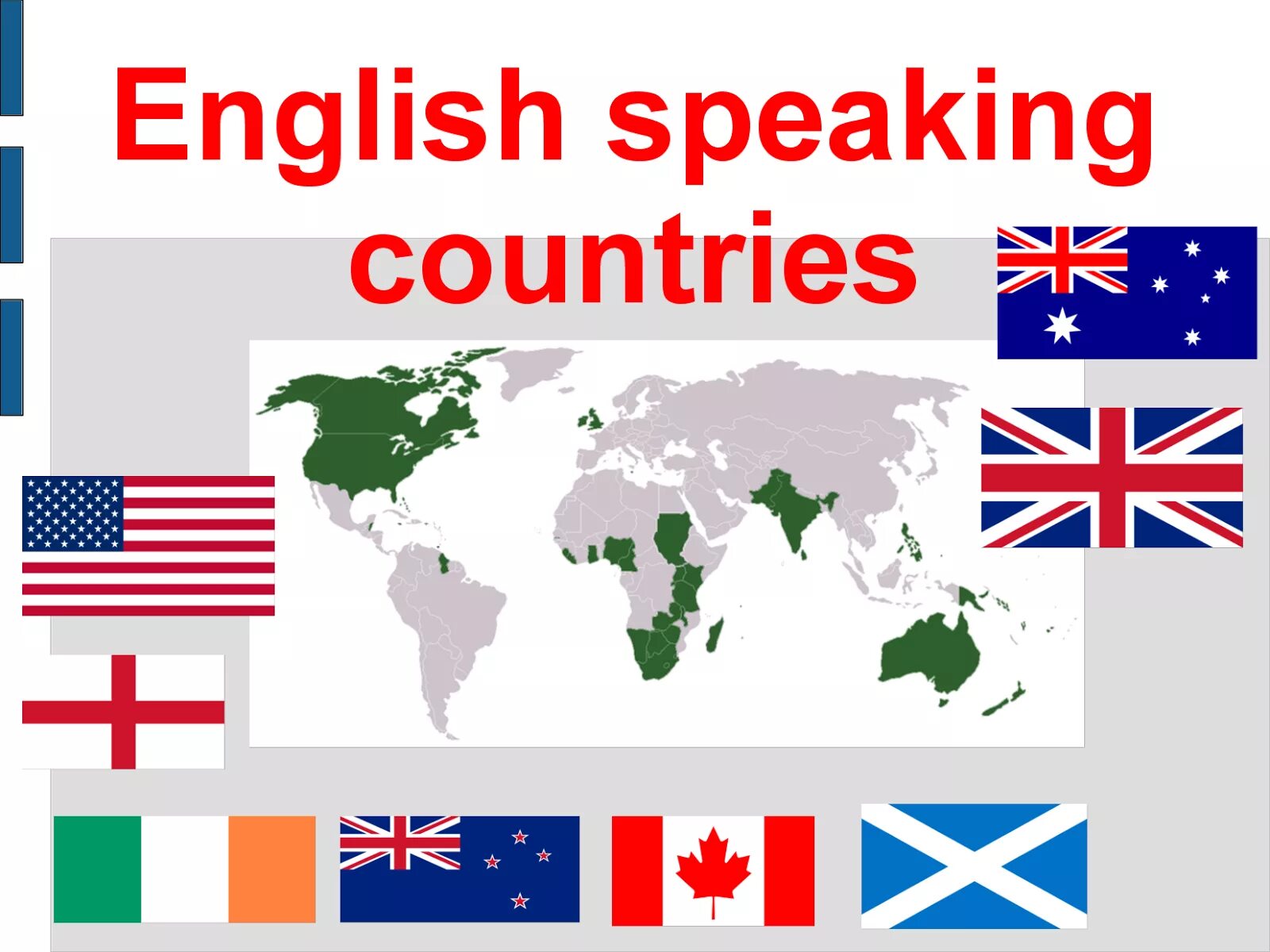 What are english speaking countries