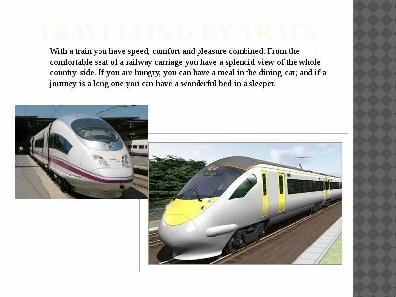 Travelling презентация. + И - путешествий на поезде на англ. Презентация по английскому на тему путешествие на поезде. Travelling by Train текст.