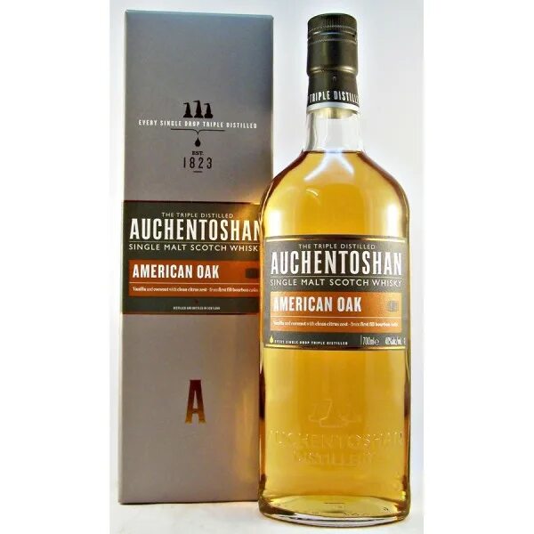 Auchentoshan single. Виски Акентошан Американ ОАК. Виски шотландский односолодовый Акентошан Американ ОАК 0.7. Виски Очентошен Американ ОАК. Auchentoshan Single Malt виски American Oak.