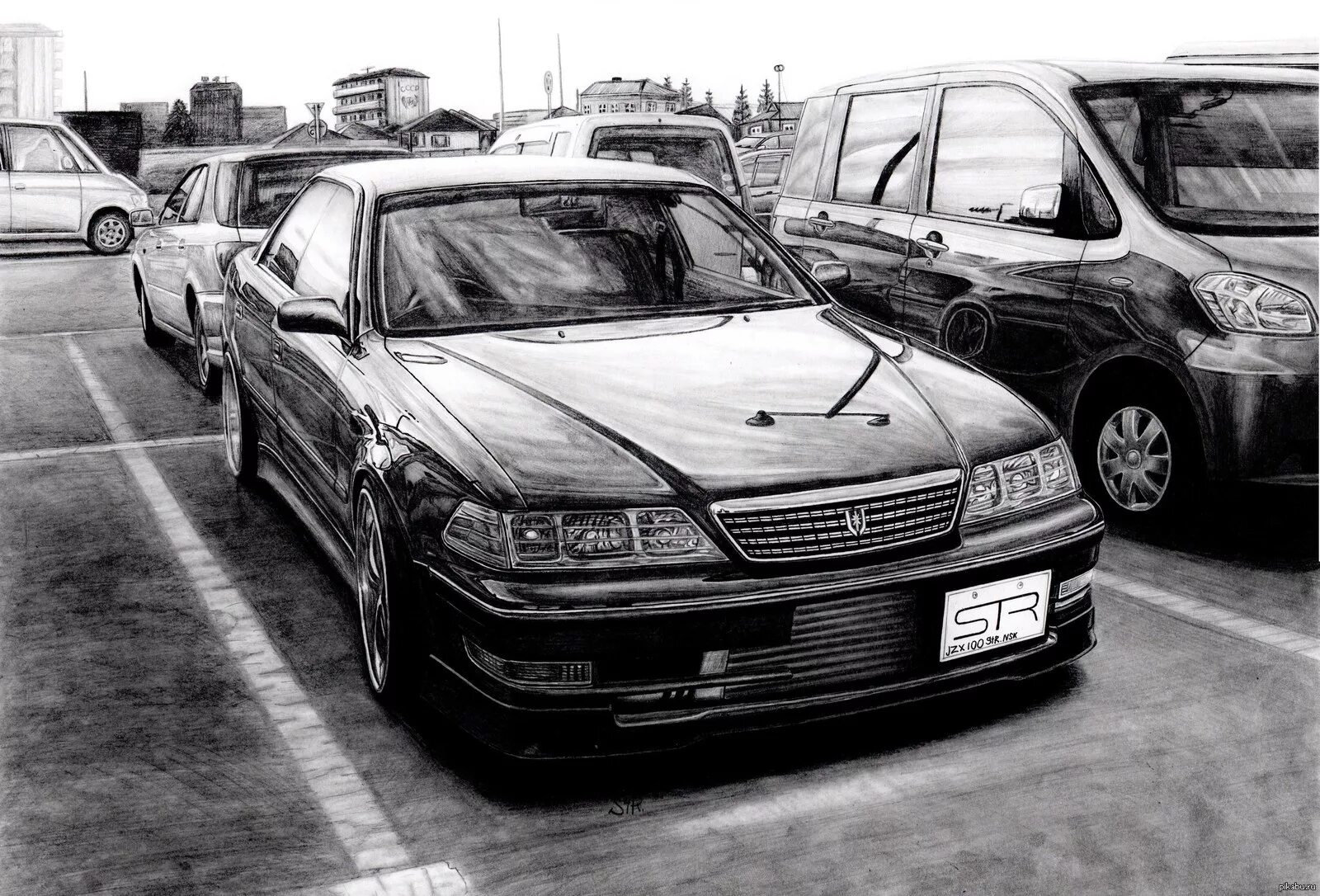 Рисунок сотый. Тойота Марк 2. Toyota Cresta jzx100 рисунок. Toyota Chaser jzx100 карандашом. Toyota Cresta 100.