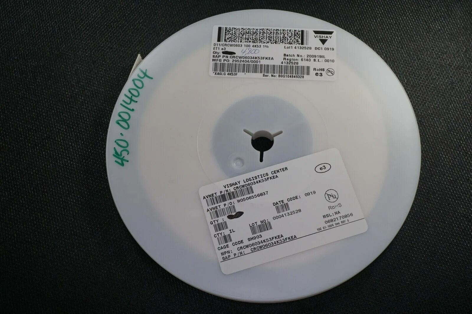 Crcw0603180kfktabc