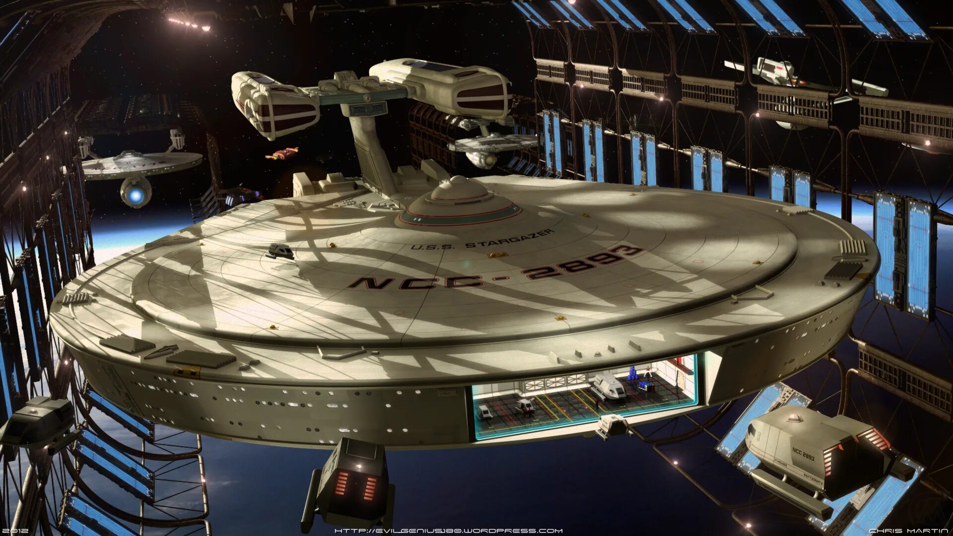 Название первого корабля в космосе. Enterprise Star Trek корабль. USS Старгейзер. USS Enterprise космический корабль.
