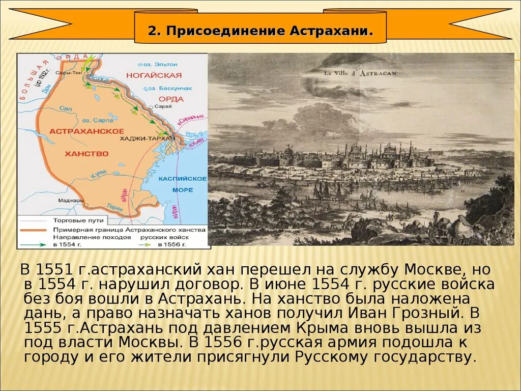 Астраханское ханство взятие Астрахани. 1556 Присоединение Астраханского ханства. Присоединение Казани и Астрахани.