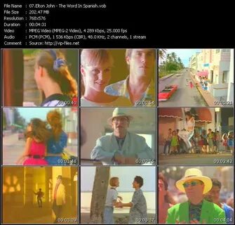 Elton john word in spanish