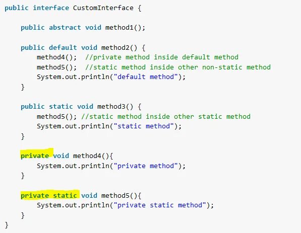 Interface method