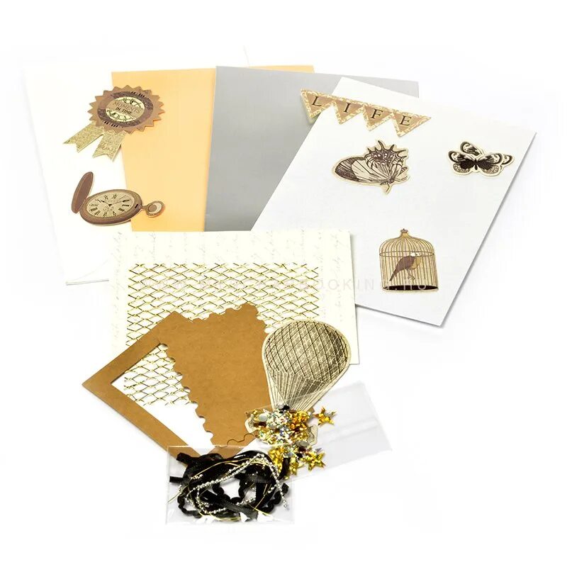 Набор для скрапбукинга. Набор для творчества скрапбукинг. Набор открыток. Набор для создания открыток. Создание открыток.