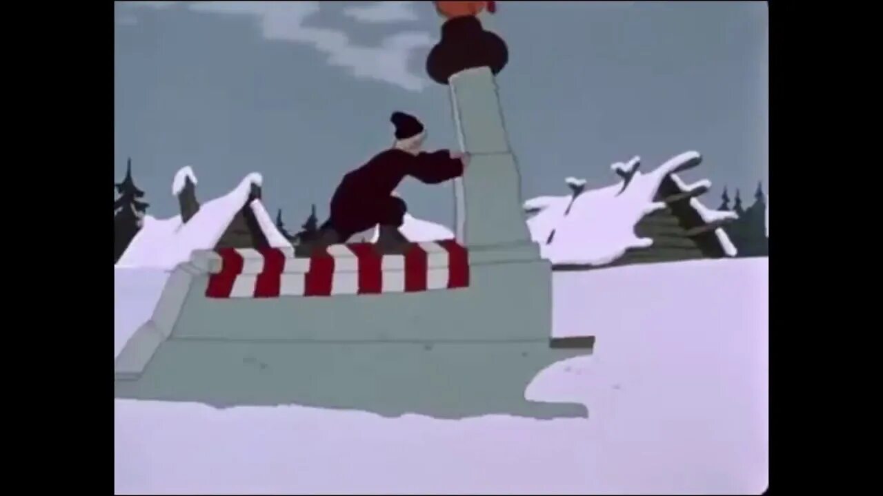 Емеля 1957. В некотором царстве... (Союзмультфильм, 1957 г.). Емеля едет на печи
