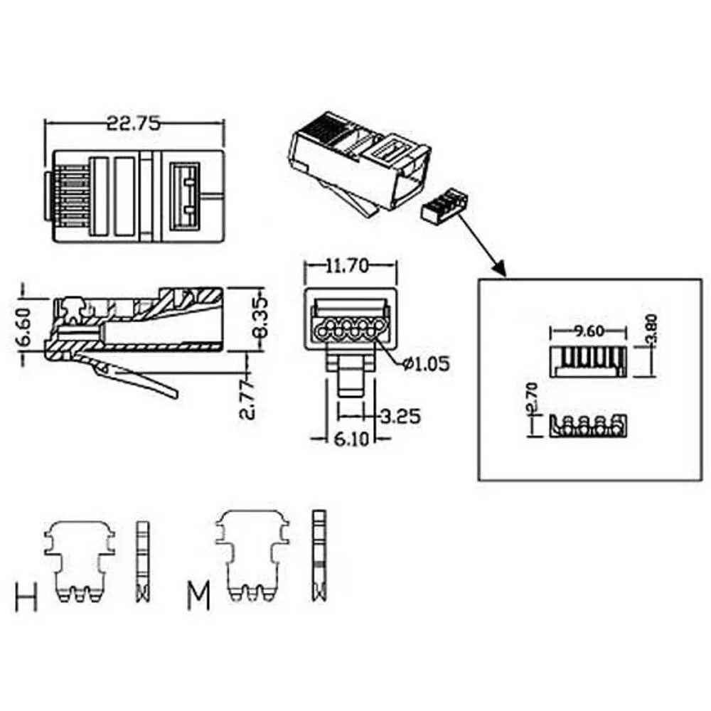 Типы разъемов rj 45