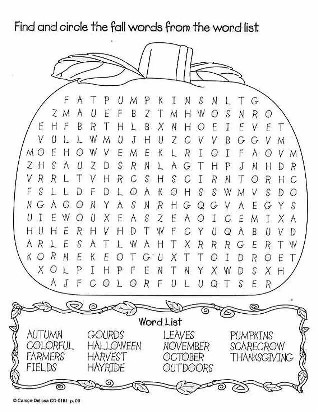 Find and circle the words перевод. Wordsearch для детей. thanksgiving day задания. autumn wordsearch. кроссворд на тему осень на англ.