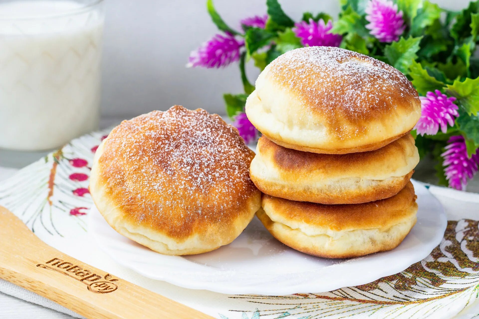 Пышки на сметане рецепт с фото пошагово - 1000.menu