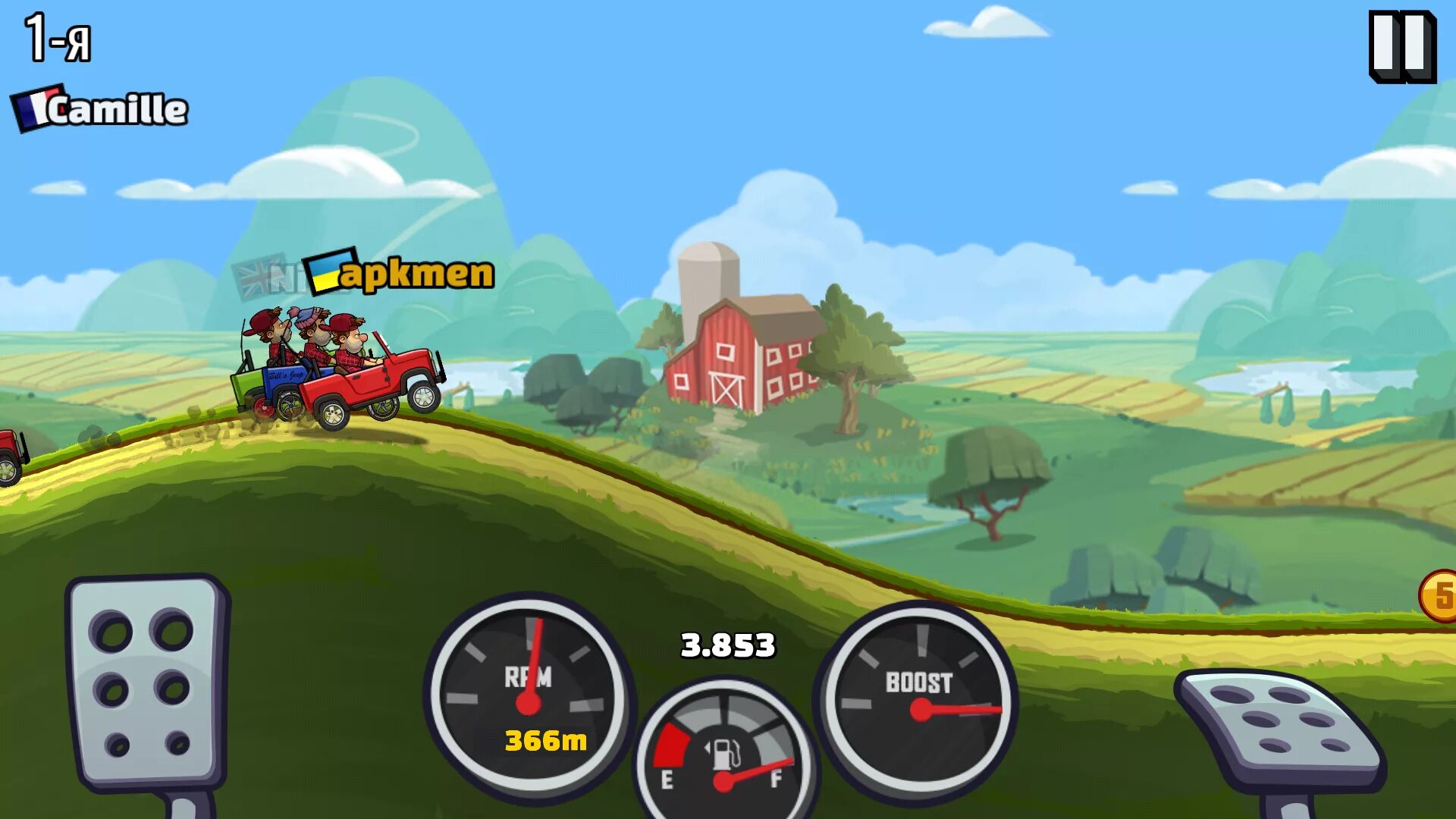 Чит деньги hill climb racing