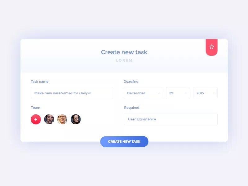Create new task