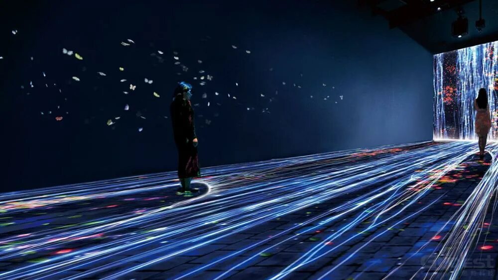 Образование будущего. Голографический стол. Голографическая инсталляция. Интерактивный эффект. Teamlab инсталляции.