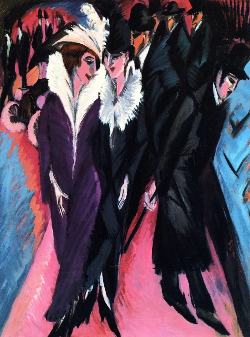 Художник ernst ludwig kirchner 1880-1938. Кирхнер. Кирхнер. Эрнст кирхнер уличная сцена в берлине. Кирхнер.