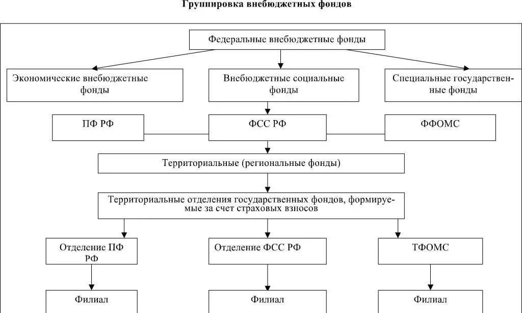 Фонд вариант рф. Органы внебюджетных фондов схема. Внебюджетные фонды РФ схема. Схема финансовой системы Российской Федерации внебюджетные фонды. Структура внебюджетных фондов схема.